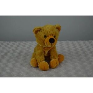 Goffa Teddy Bear Plush Stuffed Animal Toy Tan Sitting Seated 9"